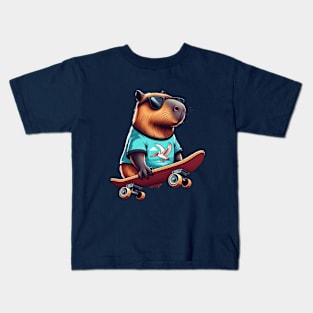 Capybara Pelican Kids T-Shirt
